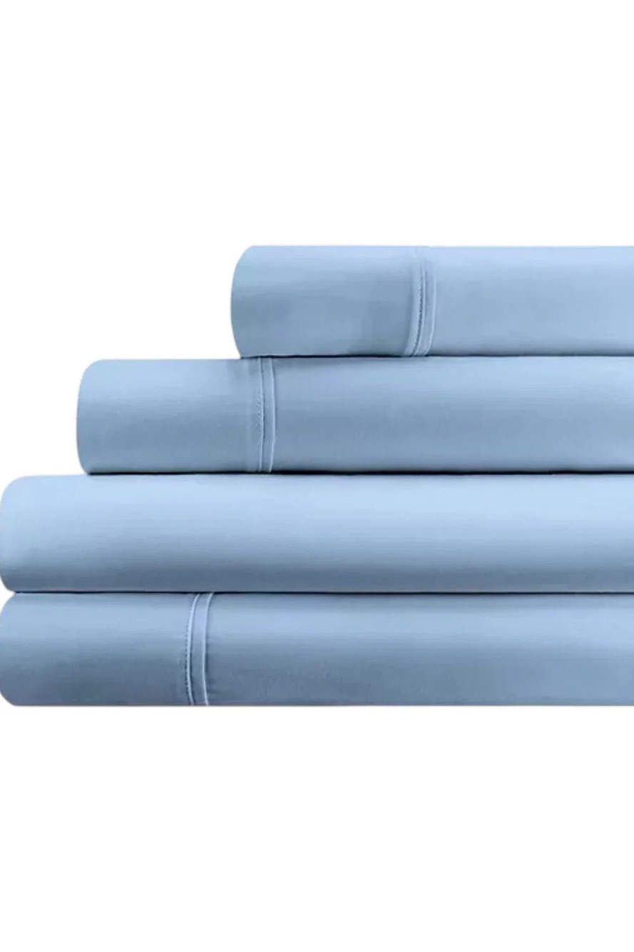Northern Nights 400TC Pima Cotton Sheet Set Light Blue